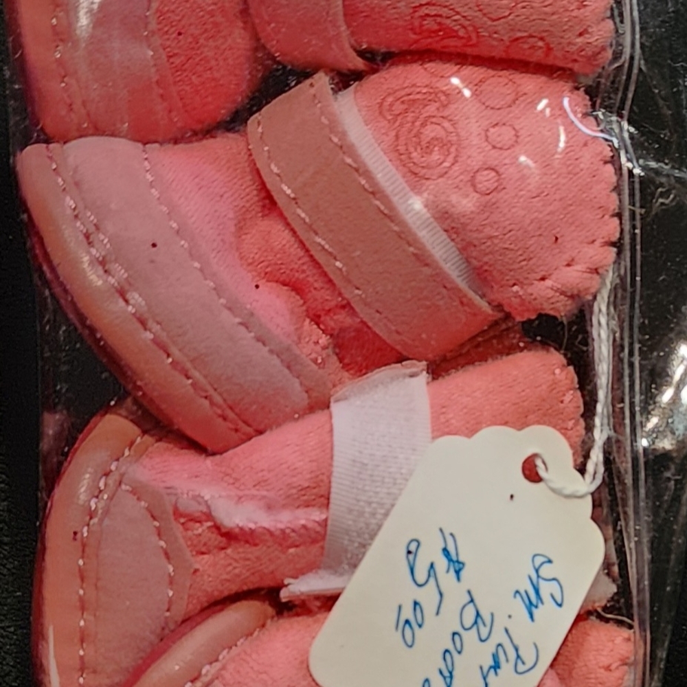 Pink Baby Booties